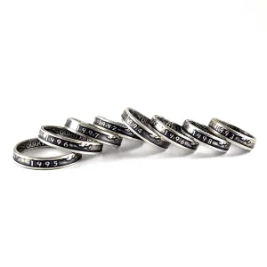 90% Silver 1992-1998 Washington Quarter Stacking Coin Ring