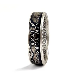 90% Silver New York Quarter Ring