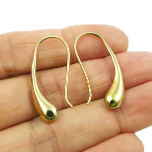 9ct Gold Plated Vermeil Teardrop Earrings
