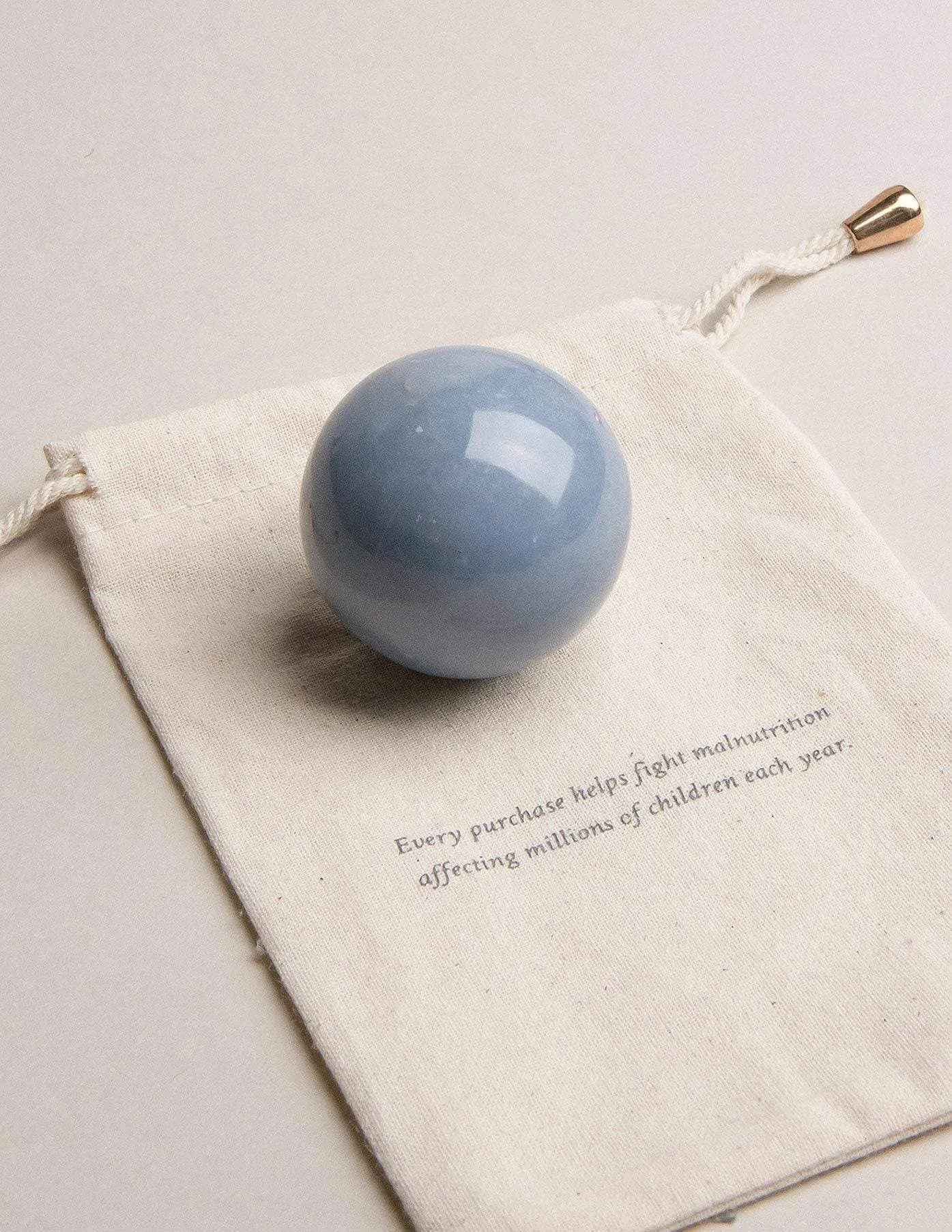 Angelite Gemstone Sphere