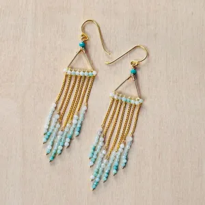 Aqua Marine Free Spirit Fringe Earring