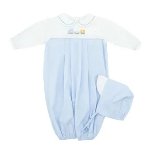 Boy Convertible Sack with Train Embroidery