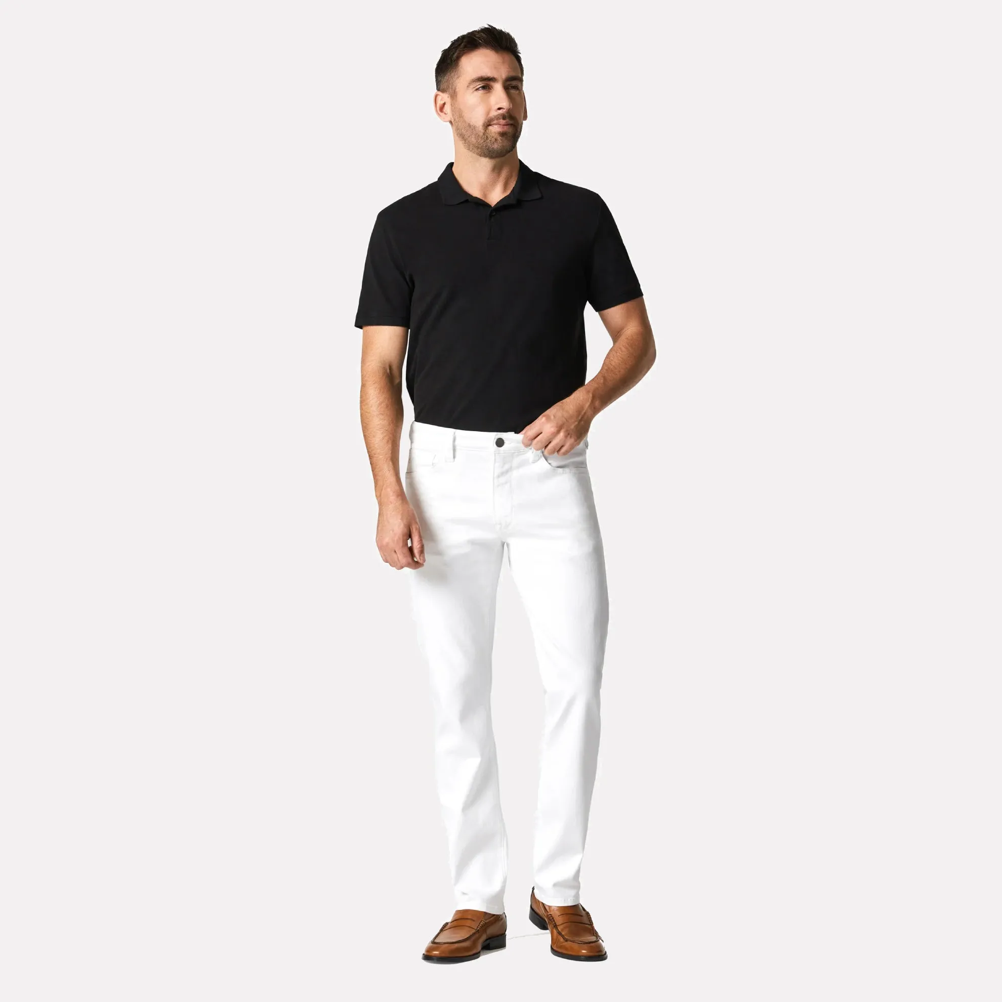 Cool Slim Fit Tapered Leg Jean / Double White Comfort