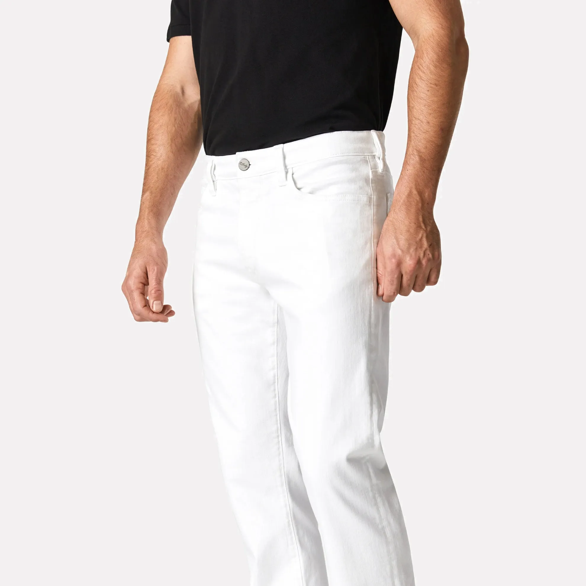 Cool Slim Fit Tapered Leg Jean / Double White Comfort