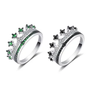 Crown couple rings
