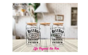 Dad Beer  16oz UVDTF wrap