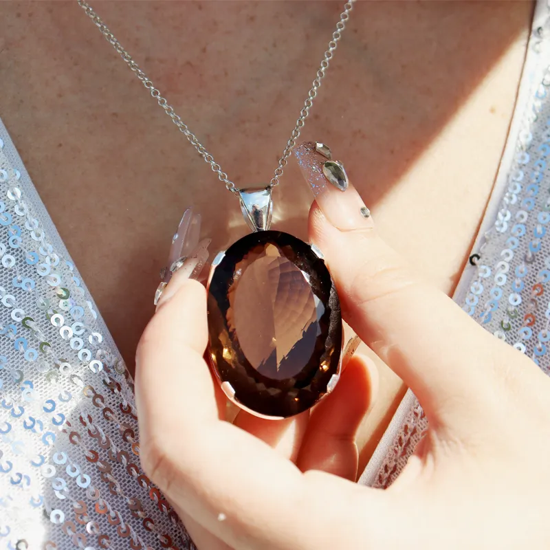 Devi Smoky Quartz Gemstone Pendant