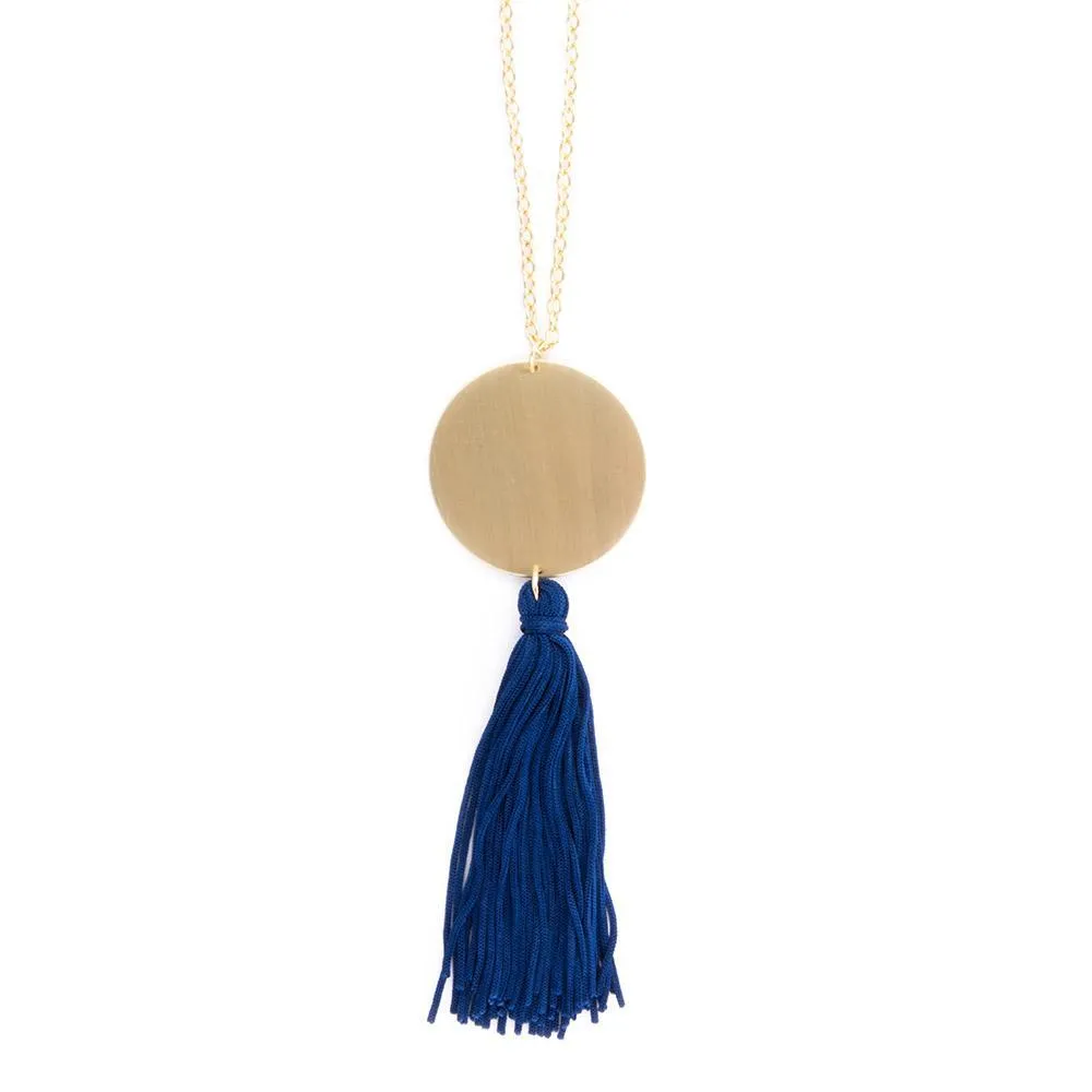 Disc Tassel Necklaces