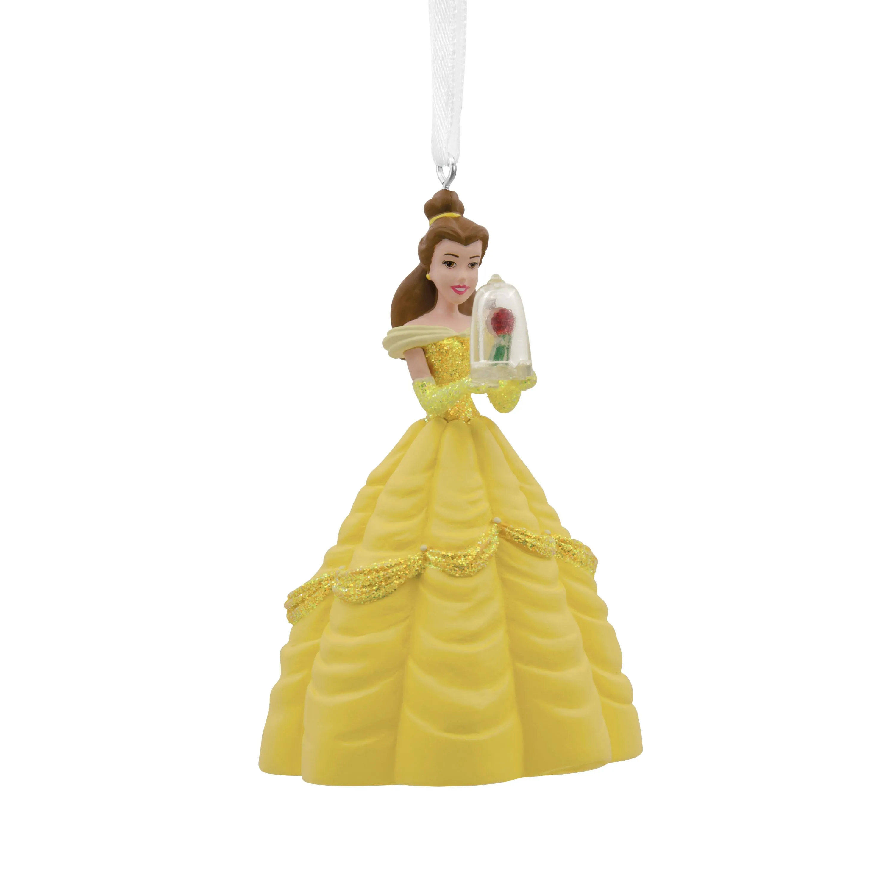 Disney Beauty and the Beast - Belle With Enchanted Rose - Hallmark Christmas Ornament
