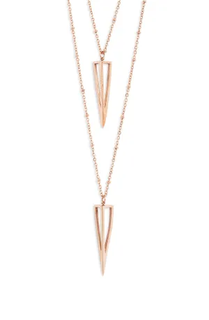 Double Strand Point Necklace