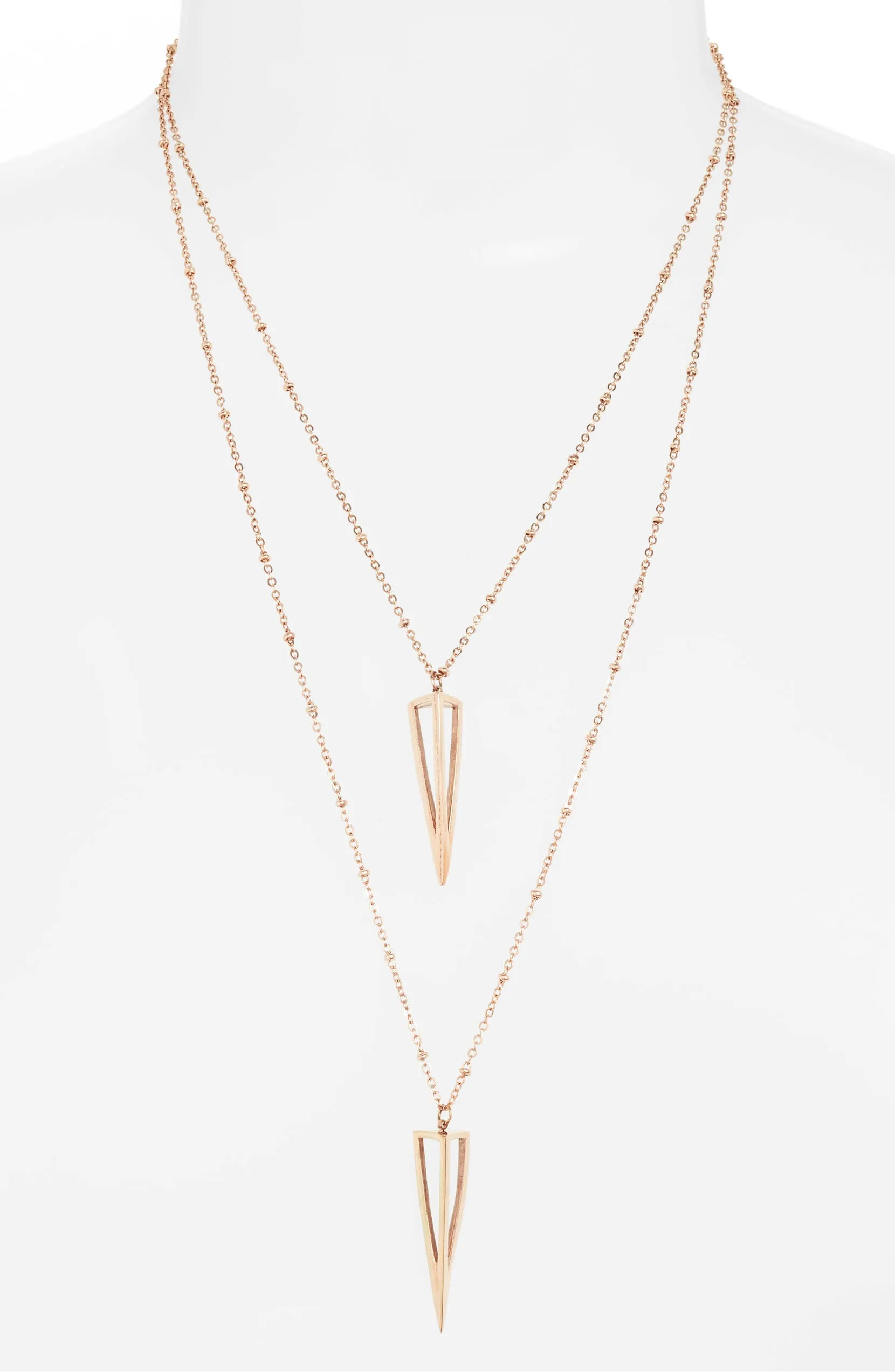 Double Strand Point Necklace