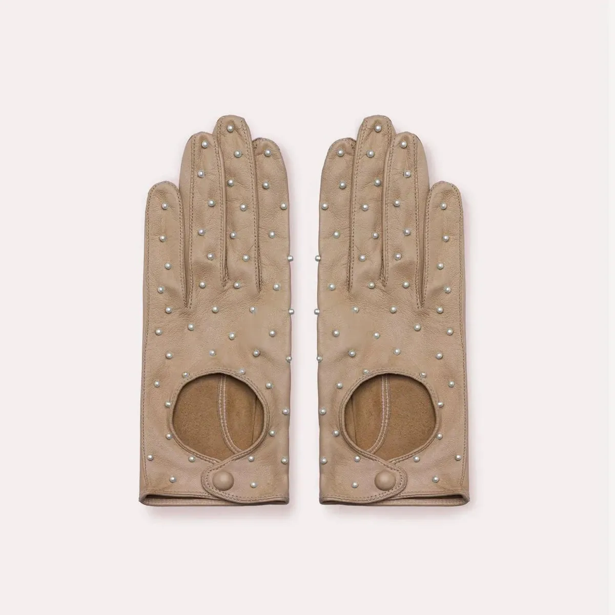 Driving Glove with Pearls