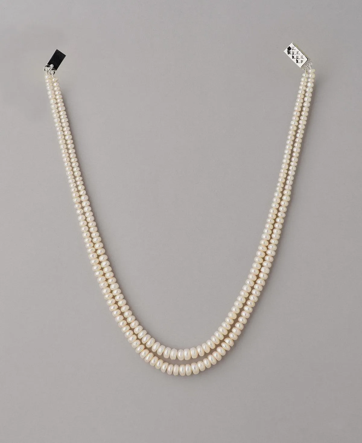 Elegant 2 line Pearl Necklace