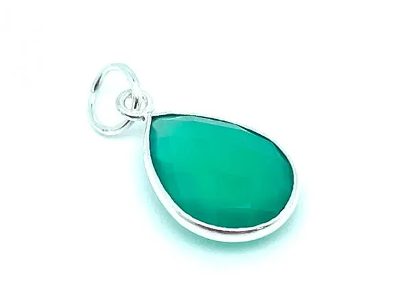 Eye Catching Teardrop | Green Onyx