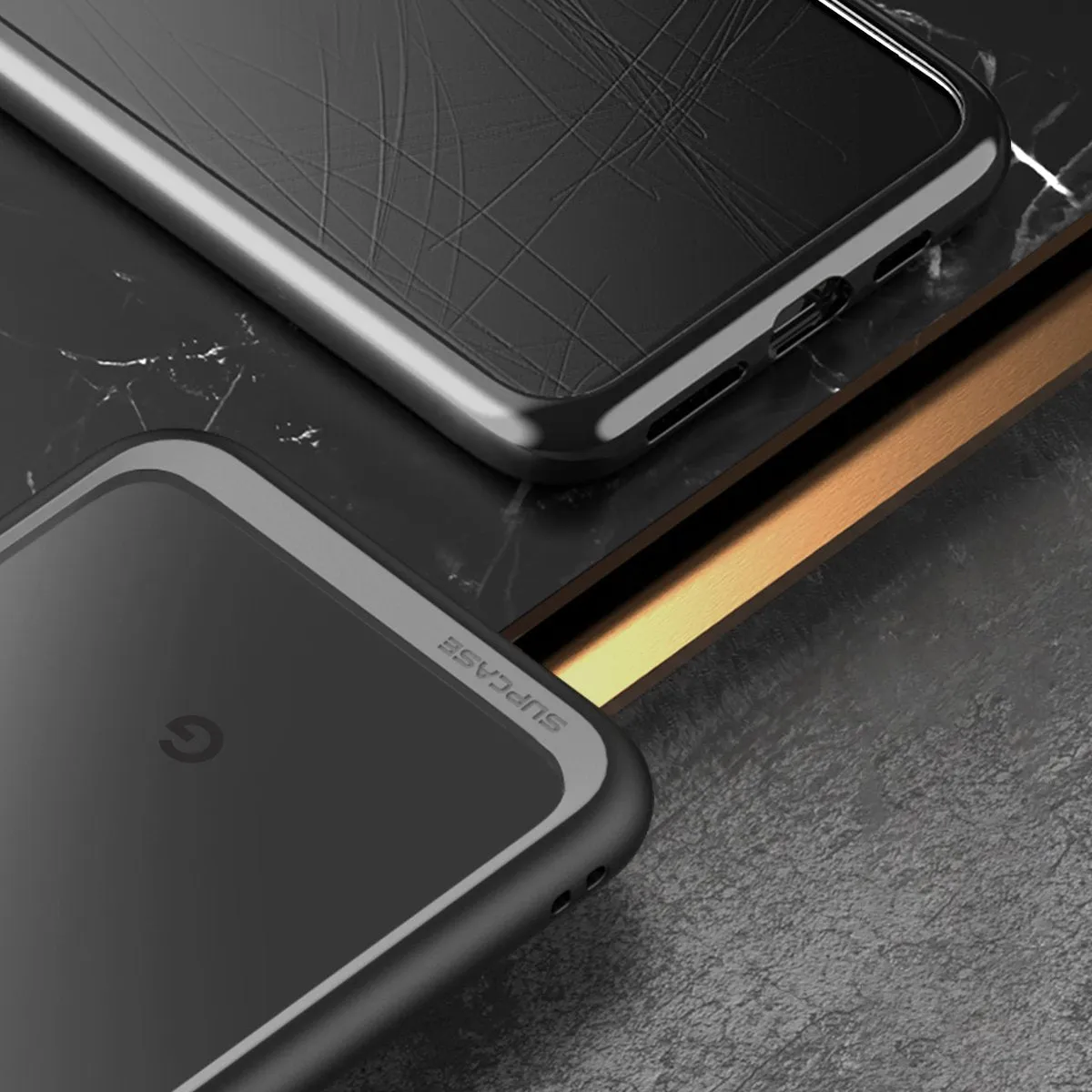 Google Pixel 4 XL Unicorn Beetle Style Clear Case-Black