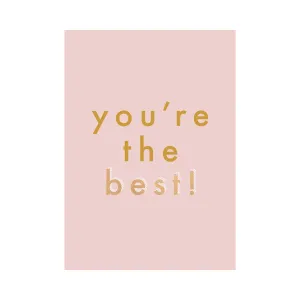 Greeting Card THANK YOU - THE BEST