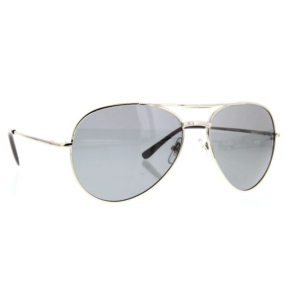 grinderPUNCH Polarized Aviator Sunglasses Metal Spring Hinge
