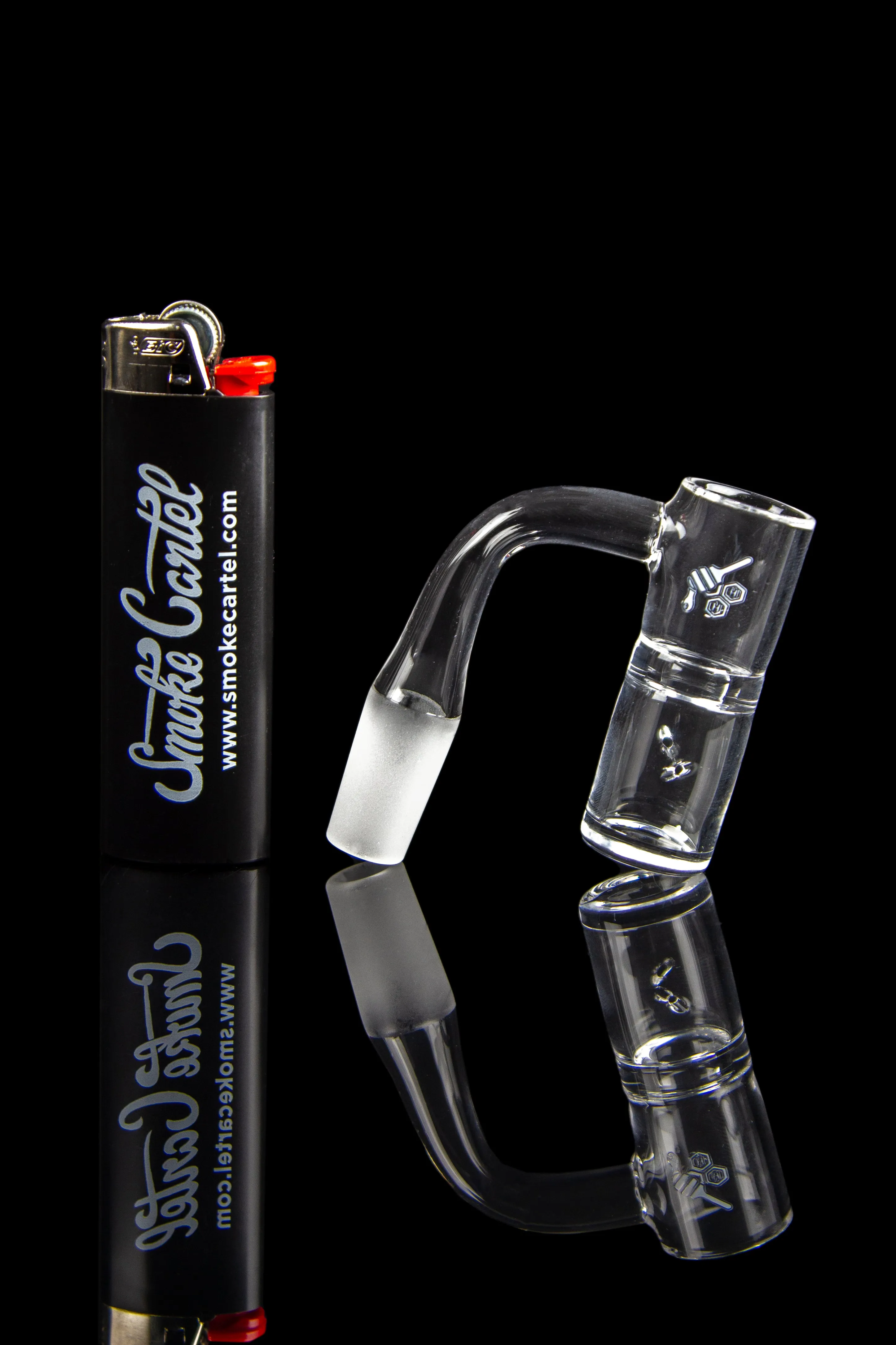 Honeybee Herb Honey Well Quartz Banger - Yellow Line