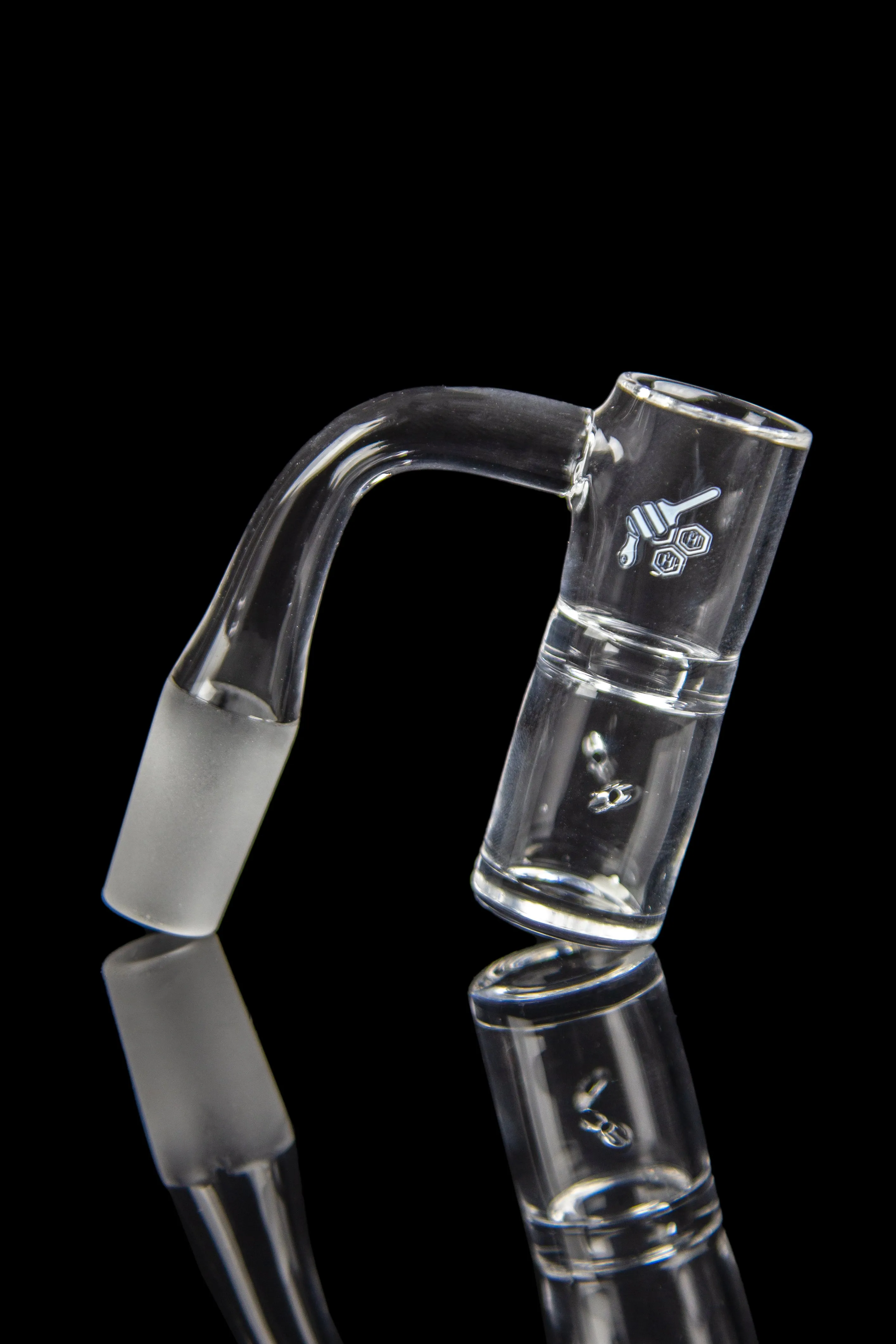 Honeybee Herb Honey Well Quartz Banger - Yellow Line