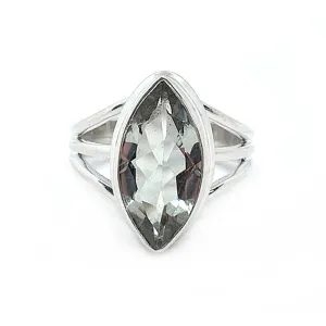 June Green Amethyst Gemstone Ring