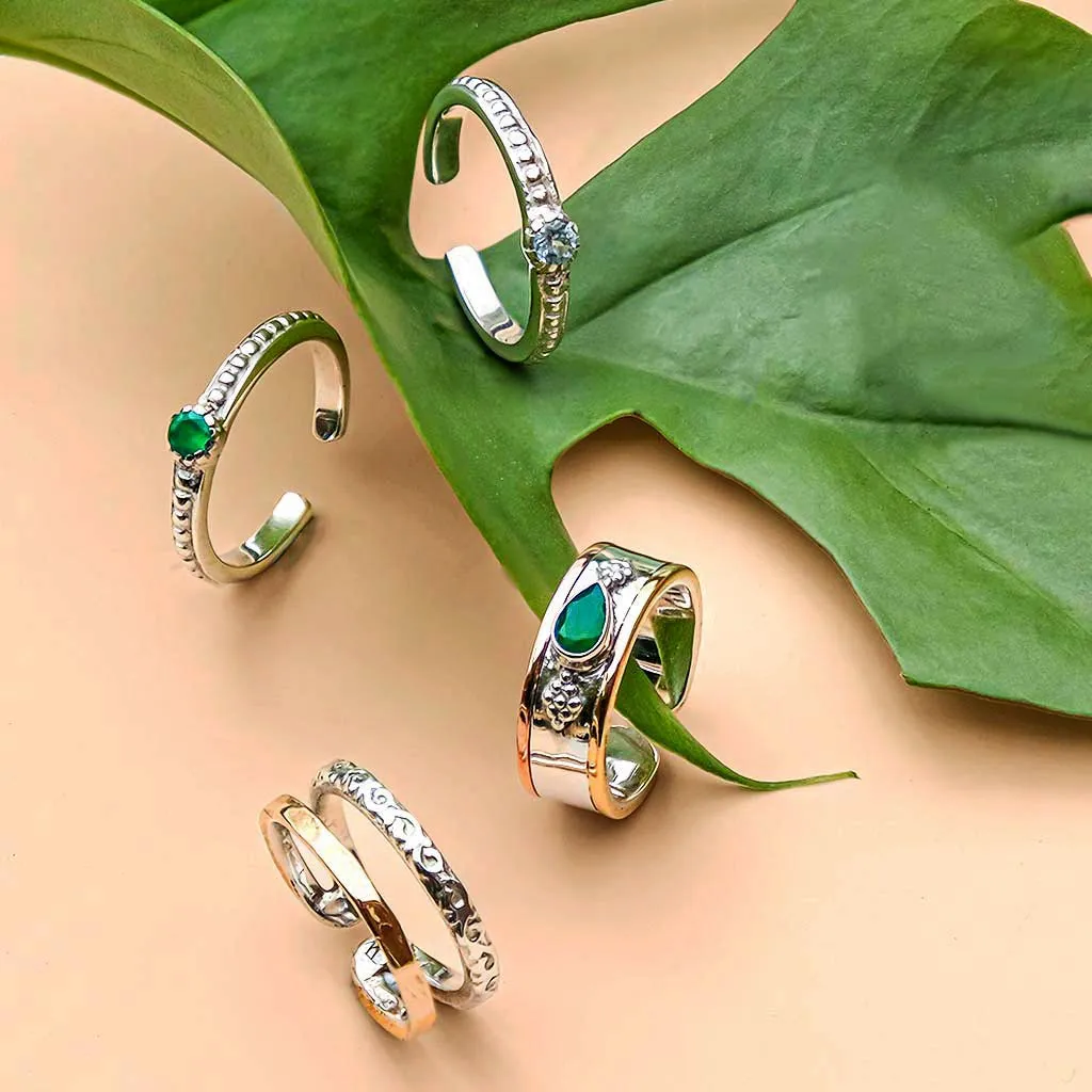 Lalita Midi / Toe Ring - Blue Topaz