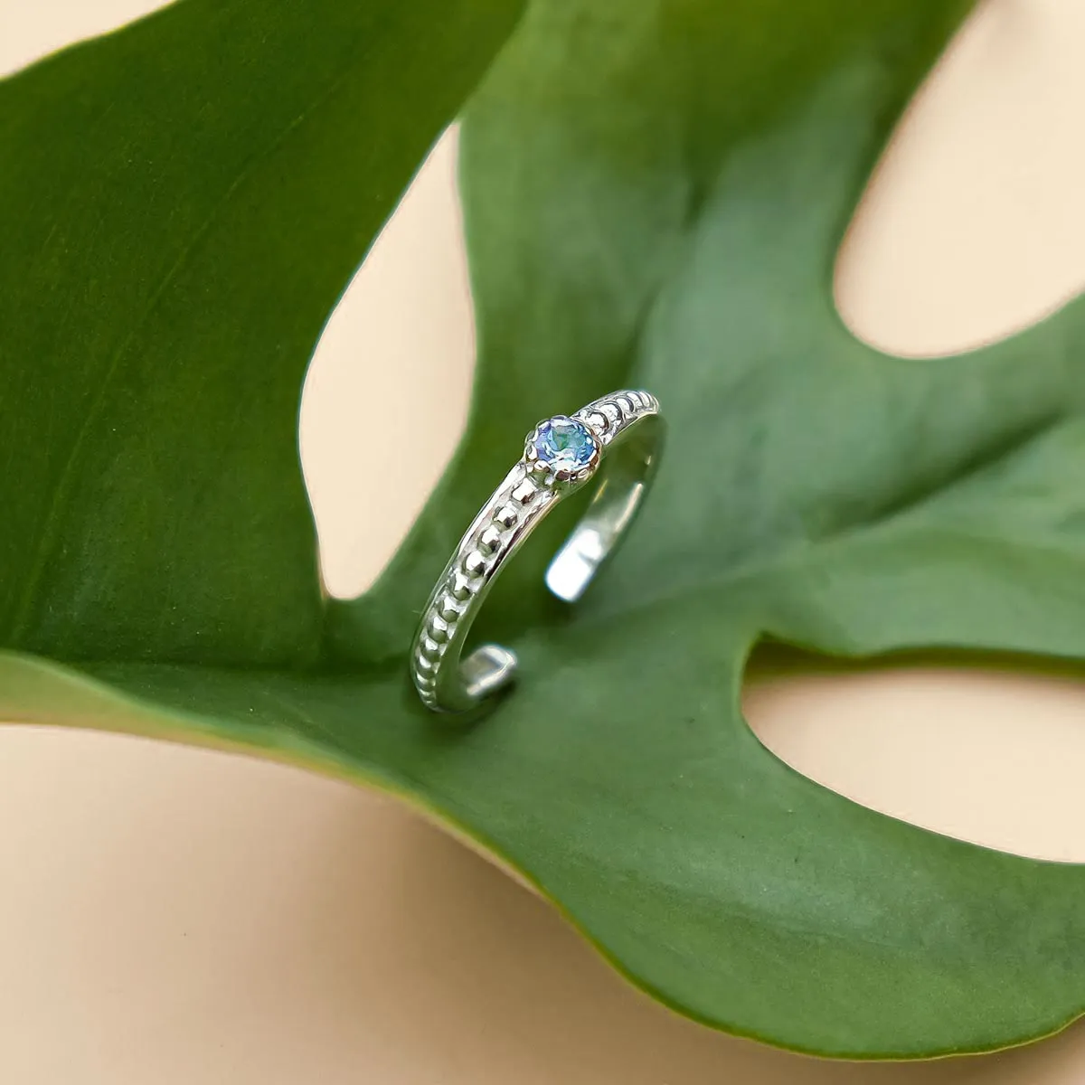 Lalita Midi / Toe Ring - Blue Topaz