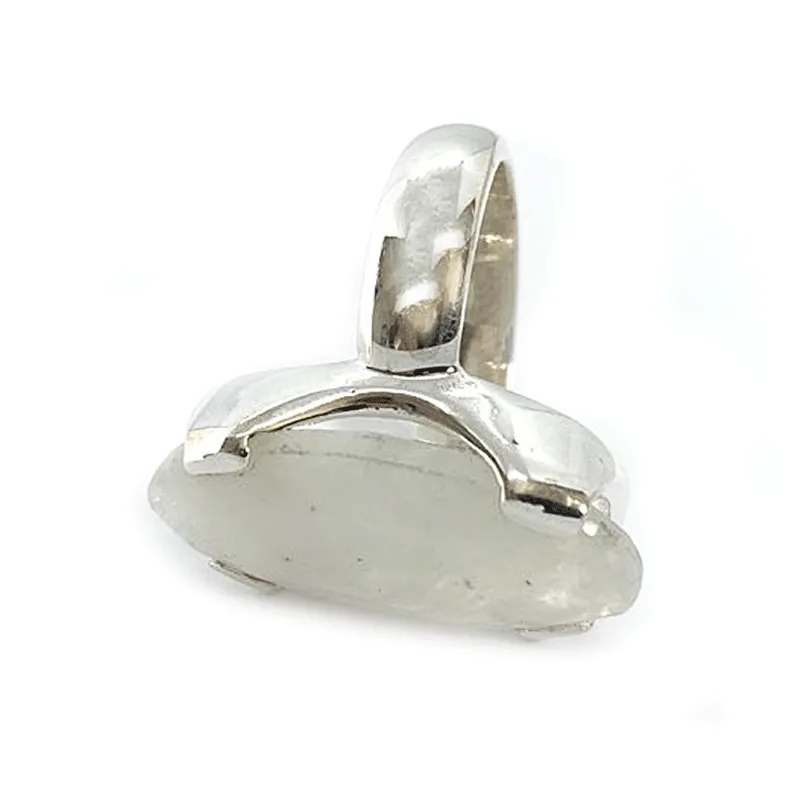 Maan Moonstone Oval Boho Ring