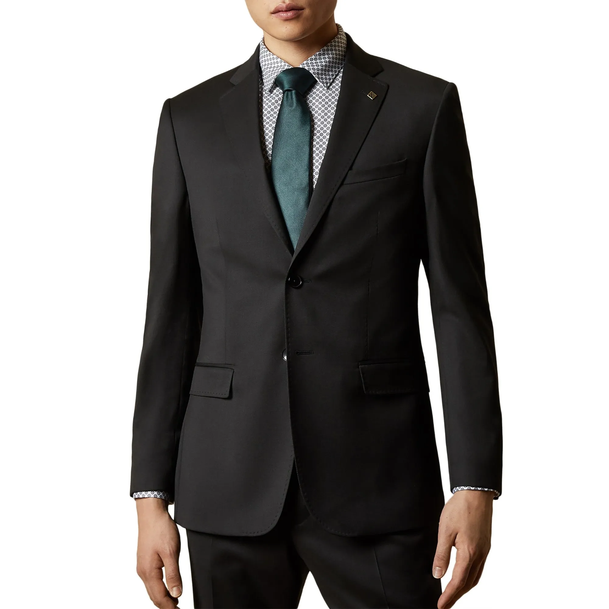 Men Francj-Modern Fit Debonair Suit Jacket - Black