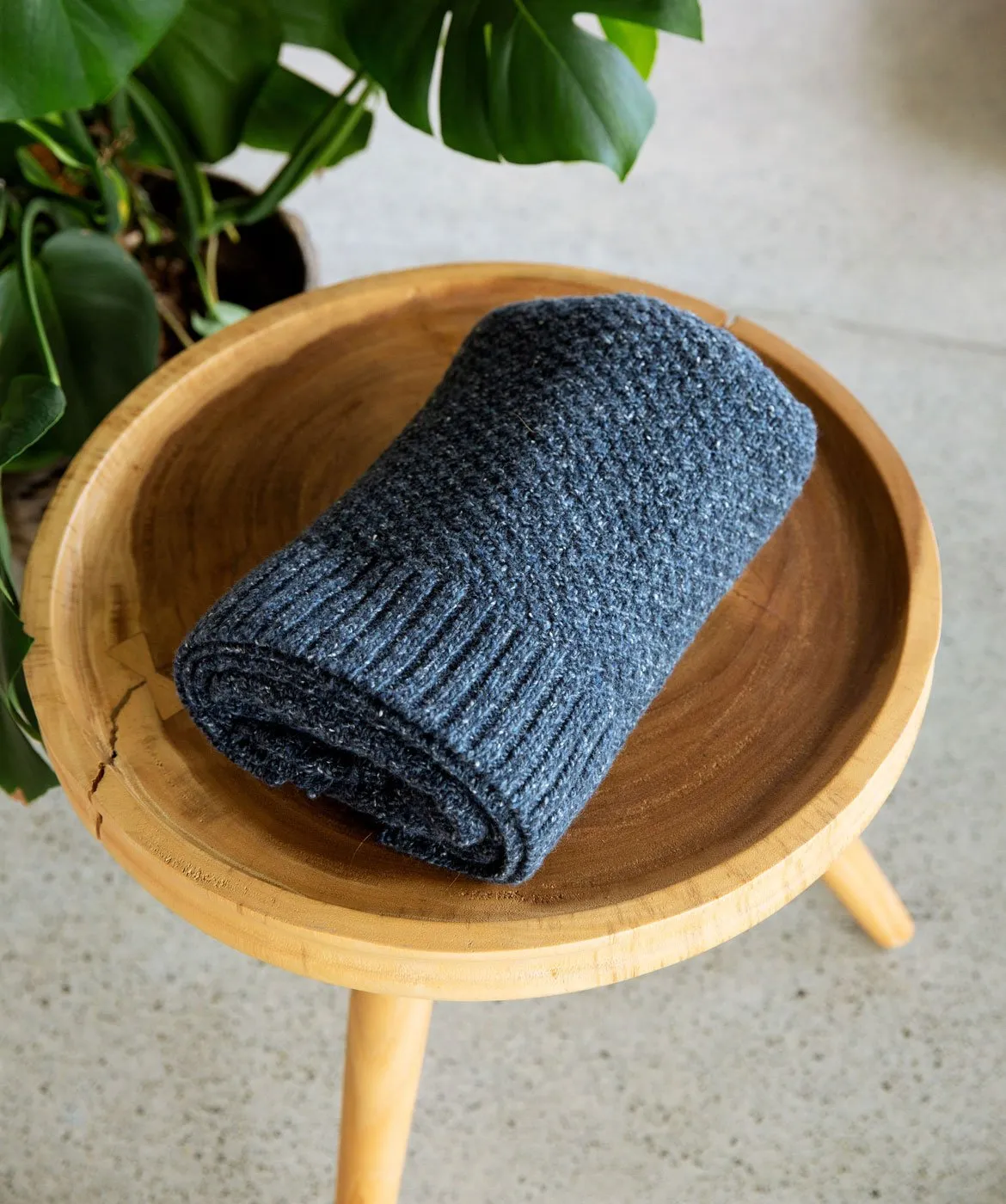 Moss Texture Wrap Dark Denim