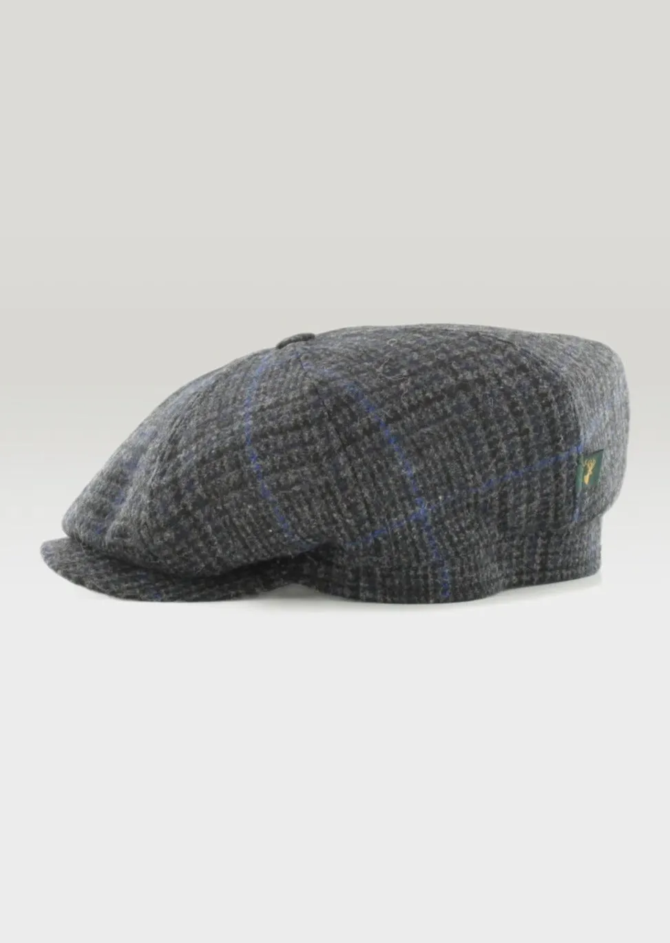 Mucros Driving Cap | Charcoal Blue