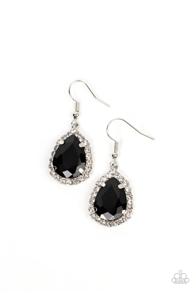 Paparazzi Earring ~ Bippity Boppity BOOM! - Black