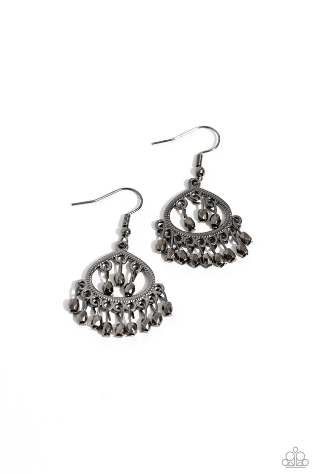 Paparazzi Earring ~ Persian Persuasion - Black
