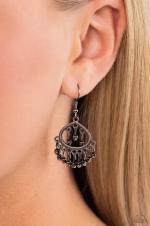 Paparazzi Earring ~ Persian Persuasion - Black