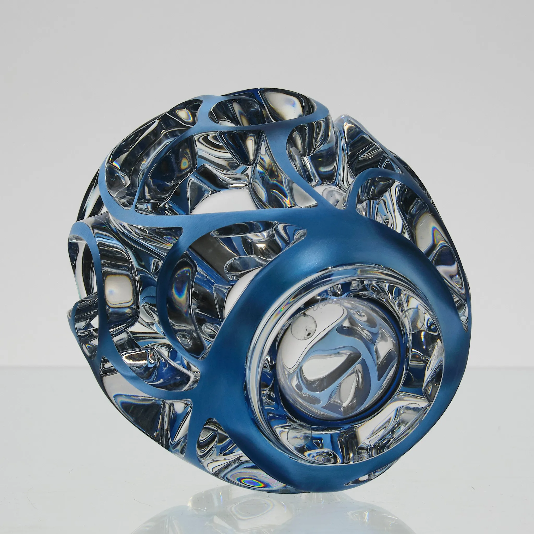 "Blue Tourbillon" by Lalique Glass