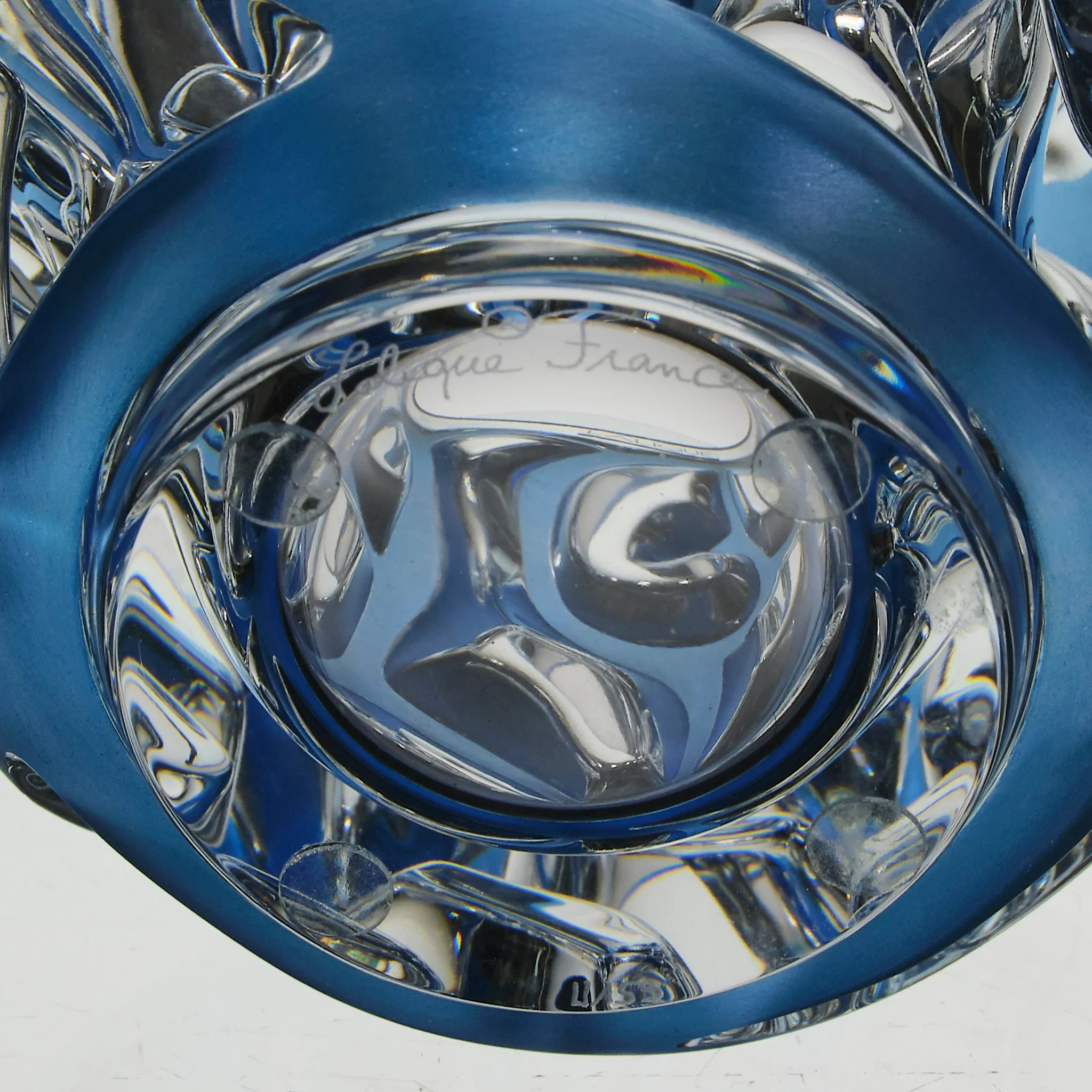 "Blue Tourbillon" by Lalique Glass