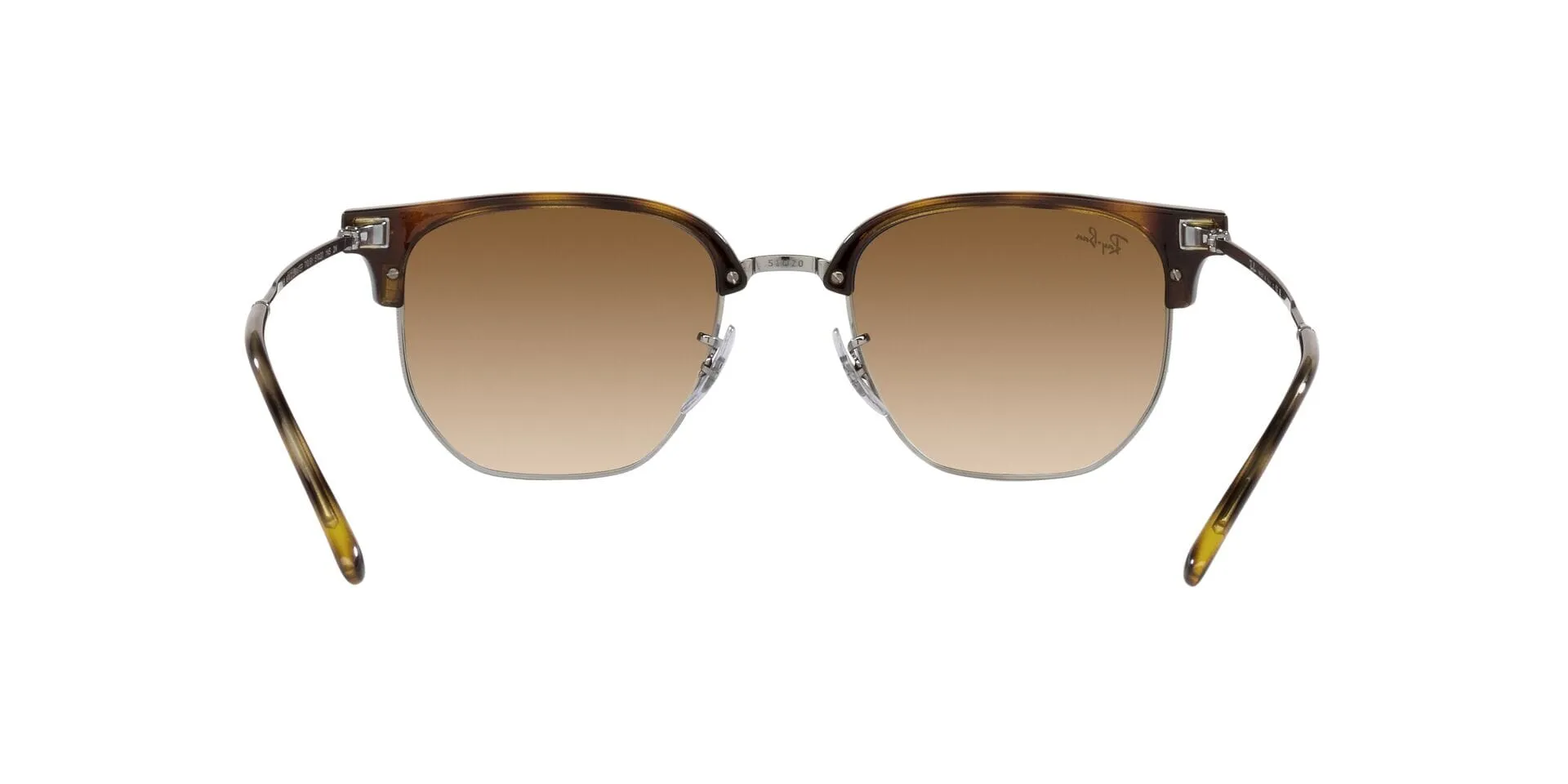RAY-BAN New Clubmaster Polished Havana - Brown Sunglasses