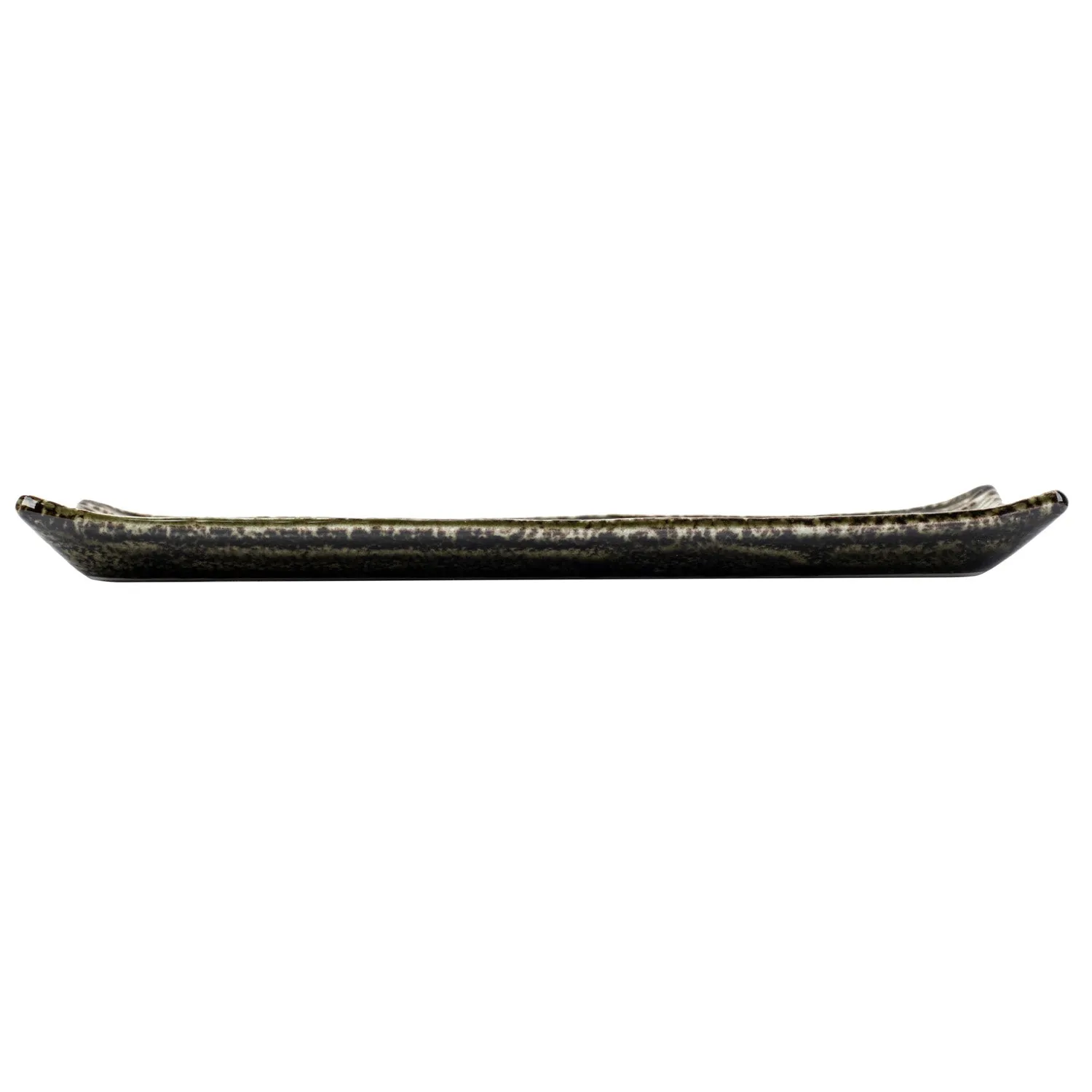 Shinogi Green Ribbed Japanese Ceramic Plate