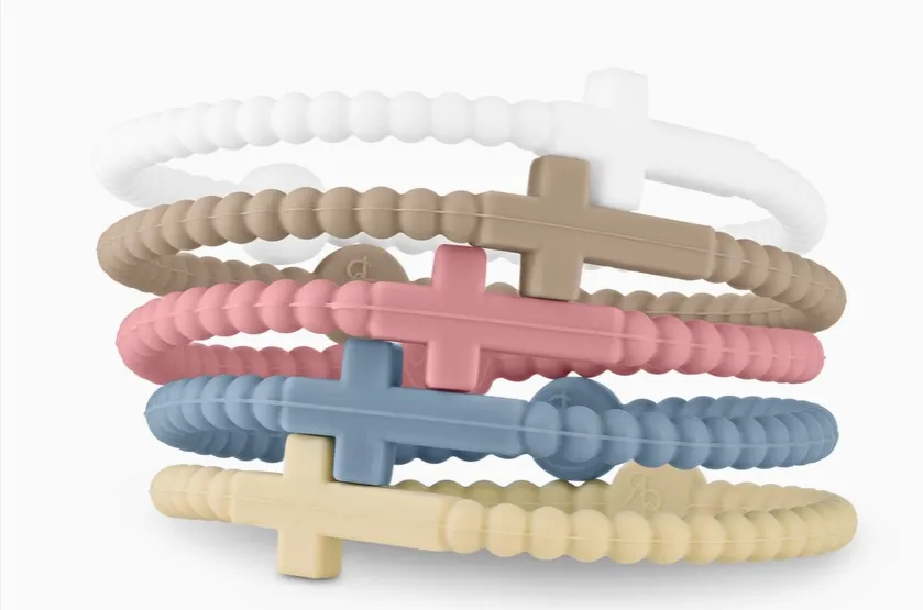 Silicone Cross Bracelet Sets