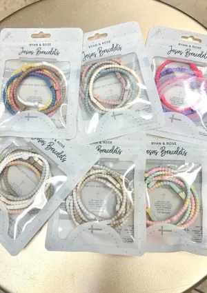 Silicone Cross Bracelet Sets