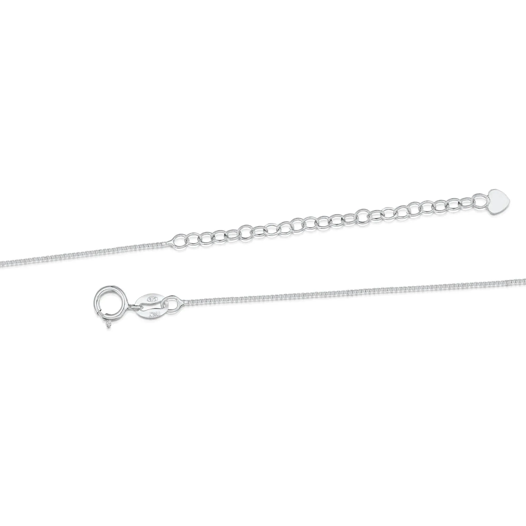 Sterling Silver Teardrop Daisy Pendant Necklace by Shrieking Violet®