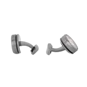 Tateossian Single Tourbillon Gear cufflinks in gunmetal stainless steel