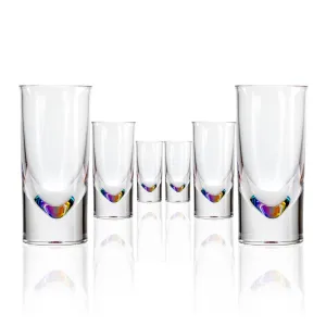 Teardrop 5oz Rainbow Acrylic Tumbler | Set of 6
