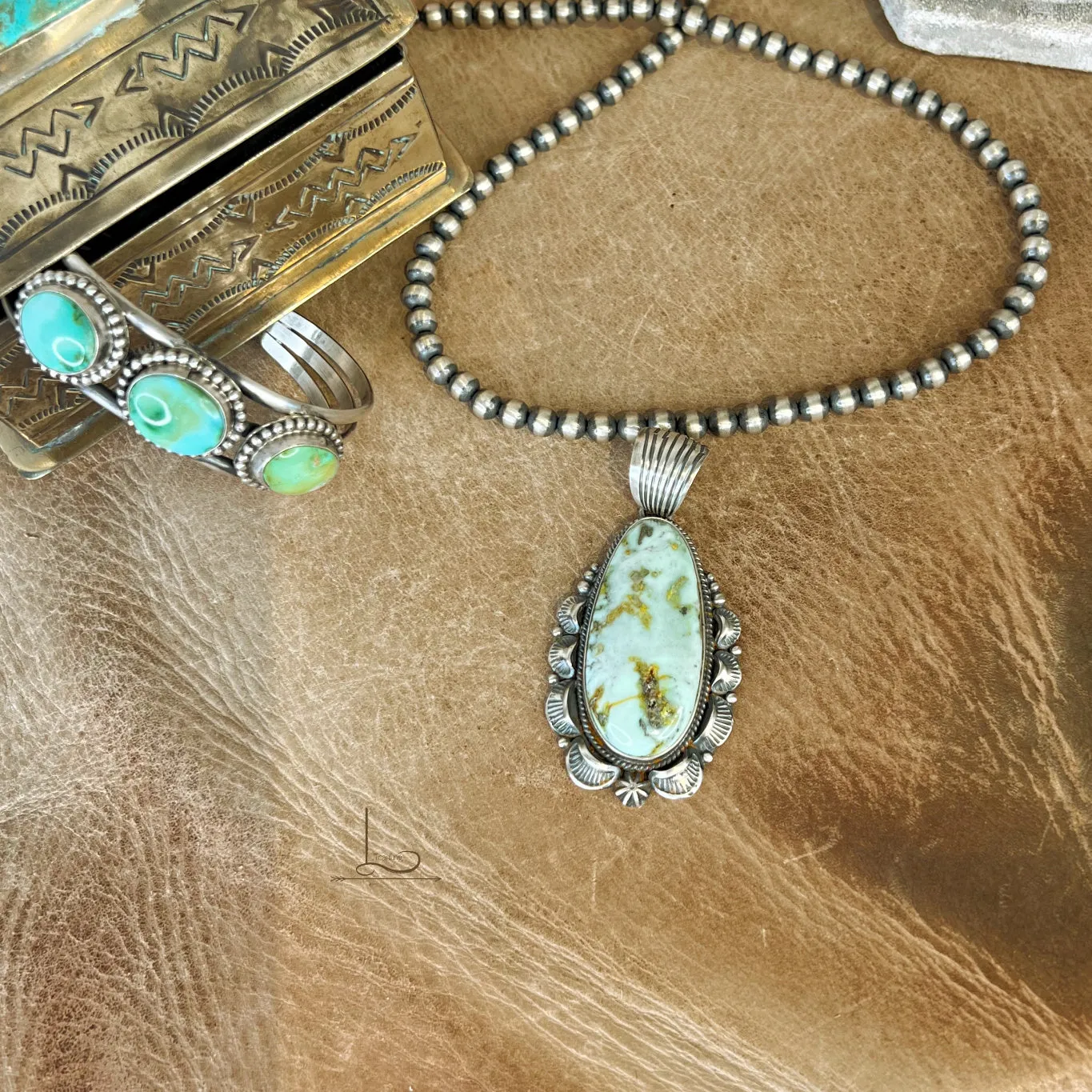 The Grande Sonoran Turquoise Teardrop Pendant
