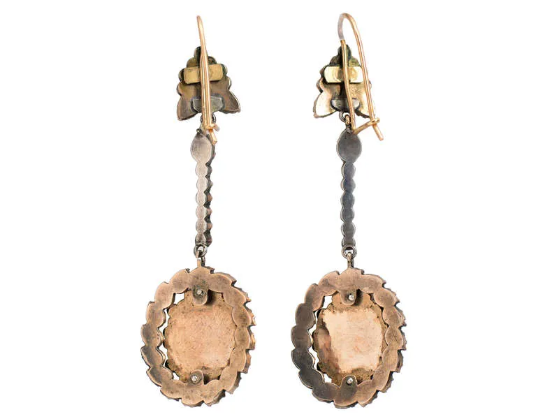 Victorian Bohemian Garnet Earrings