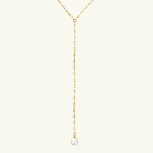 Y-Shaped Teardrop Necklace